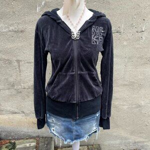 Vintage Y2K Velour Nike Athletic Hoodie